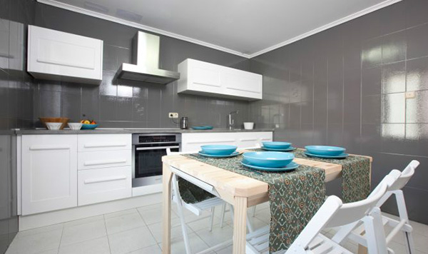 Imagen de la como quedo la cocina en el programa Decogarden