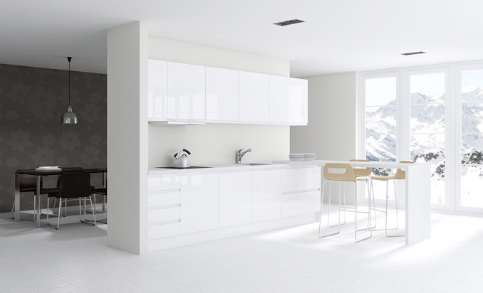 Modelo de cocina blanca Cocinas.com