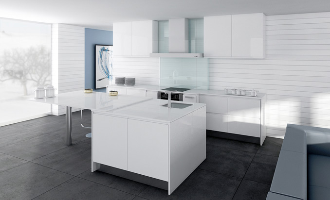 Modelo de cocina blanca Cocinas.com