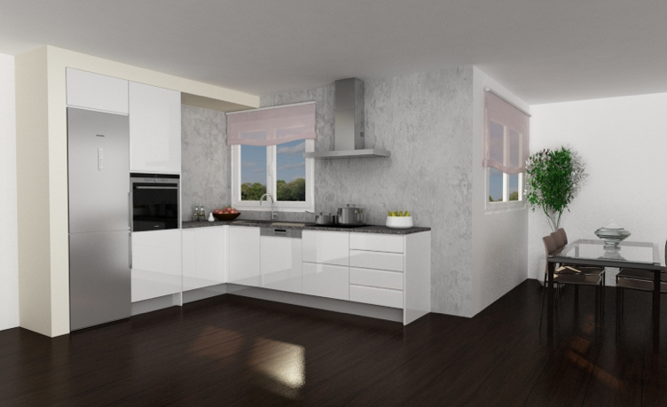 modelo cocina puerta croacia blanco brillo 13658