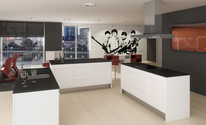 Modelo de cocina blanca Cocinas.com