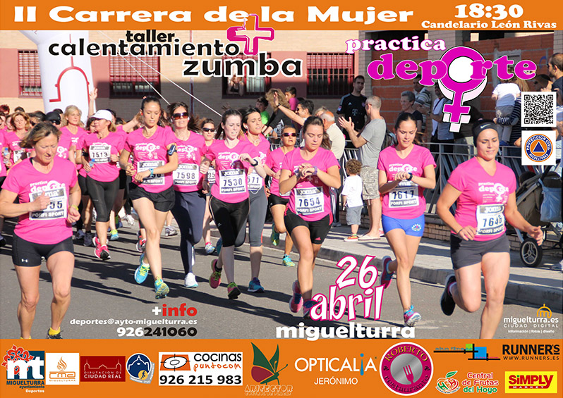 cartel carrera mujer ciudad real