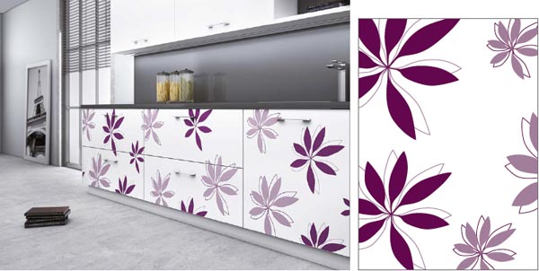 Ejemplo de puertas decoradas con flores