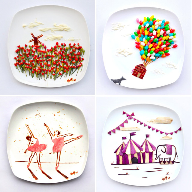 Hong Yi: Arte con comida